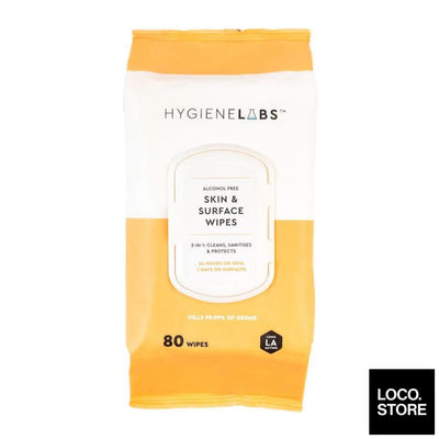 Hygiene Labs Skin & Surface Wipes 80s - Household