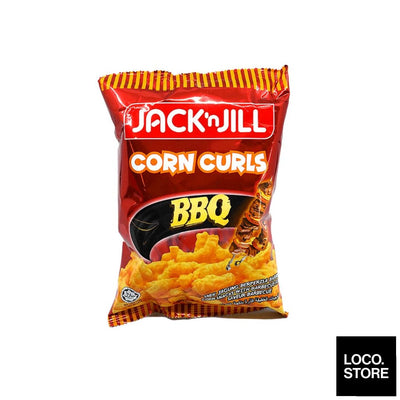 Jack N Jill Corn Curls BBQ 80g - Snacks