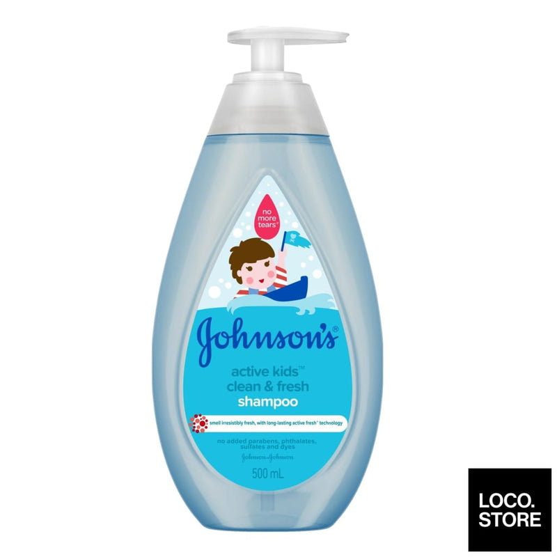 Johnsons Active Kids Clean & Fresh Shampoo 500ml - Baby & 