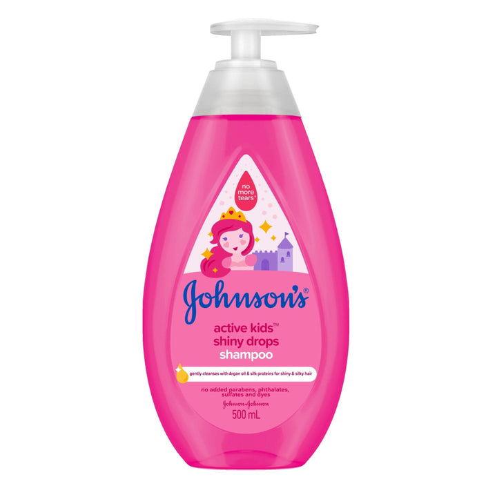 Johnsons Active Kids Shiny Drops Shampoo 500ml - Baby & 