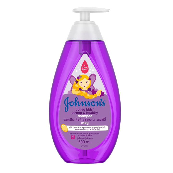 Johnsons Active Kids Strong & Healthy Shampoo 500ml - Baby &