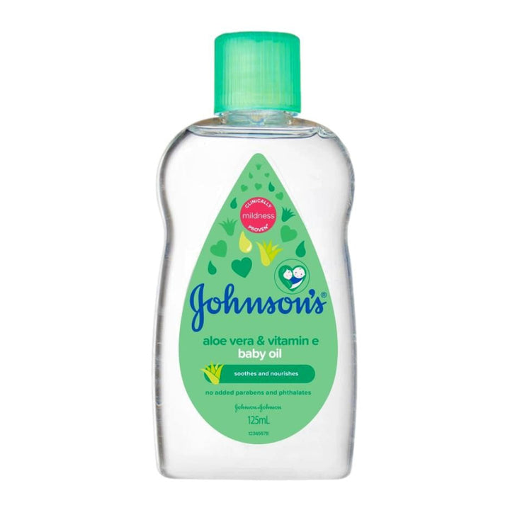 Johnsons Baby Aloe Vera Oil 125ml - Baby & Child