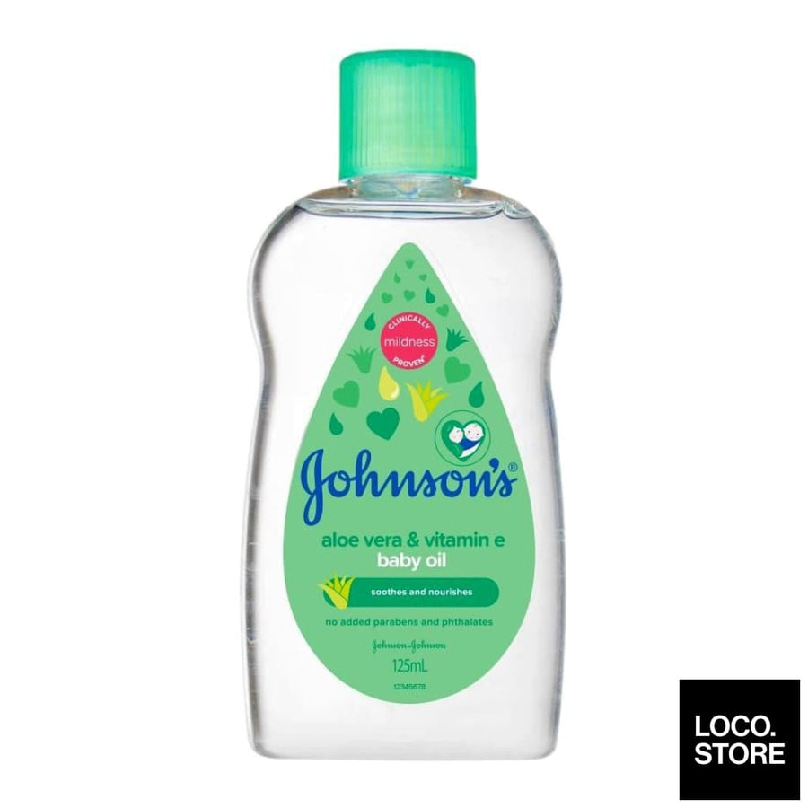 Johnsons Baby Aloe Vera Oil 125ml - Baby & Child