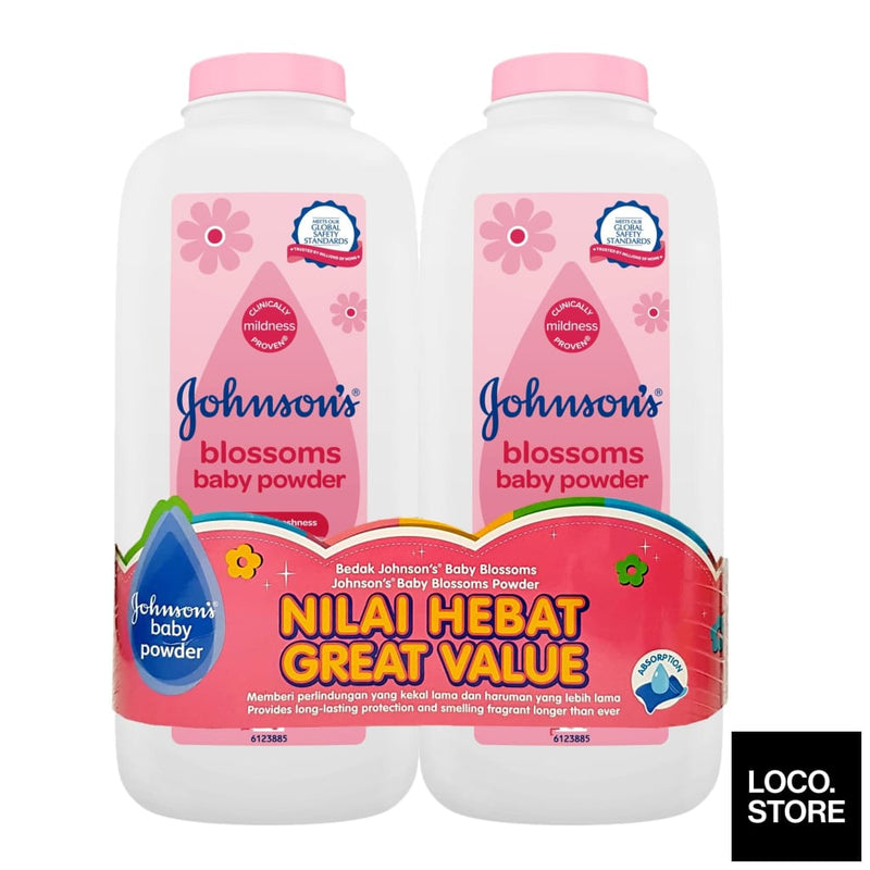 Johnsons Baby Blossoms Powder 500G Twin Pack - Baby & Child