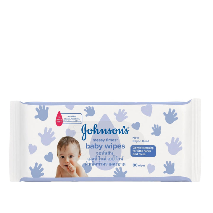 Johnsons Baby Fragrance Free Messy Times Wipes 80S X2 - Baby