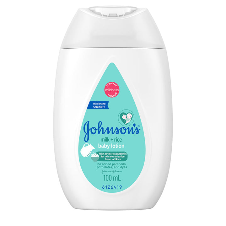 Johnsons Baby Lotion Milk + Rice 100ml - Baby & Child