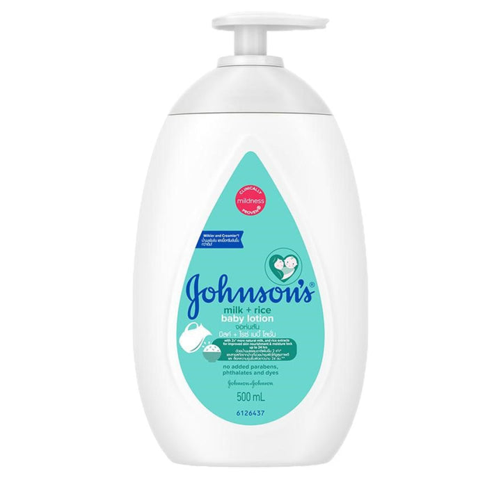 Johnsons Baby Lotion Milk+ Rice 500ml - Baby & Child