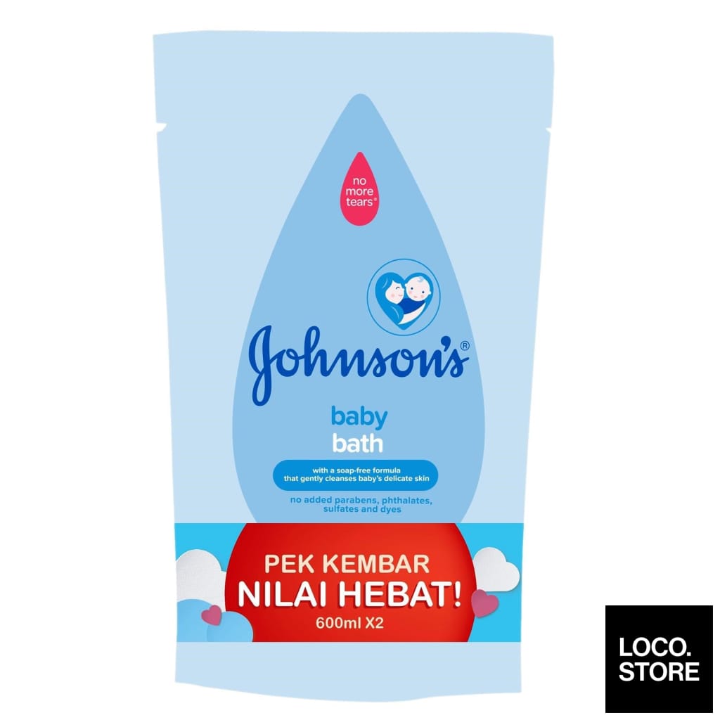 Johnsons Baby Regular Bath 600ml Twin Pack - Baby & Child