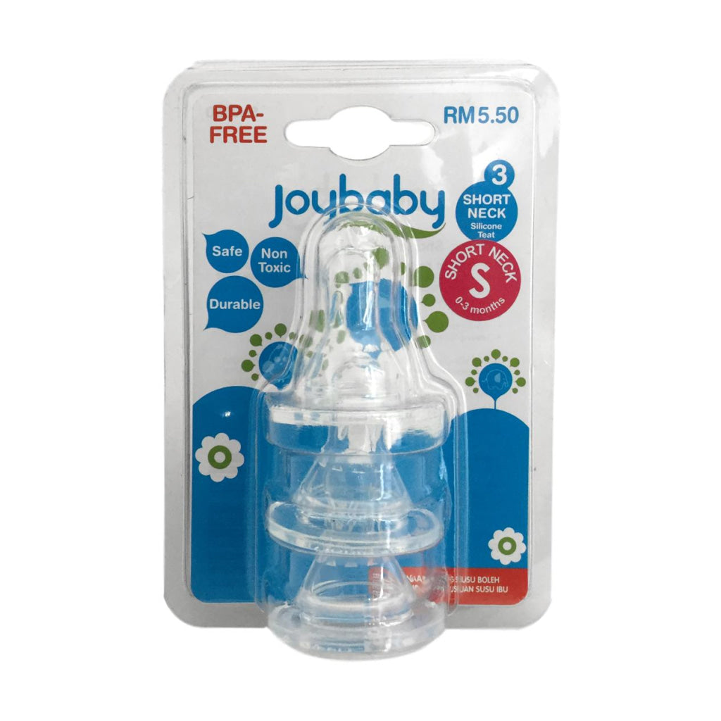 Joybaby Silicone Teat Short Neck 3S Various Sizes - Baby & 