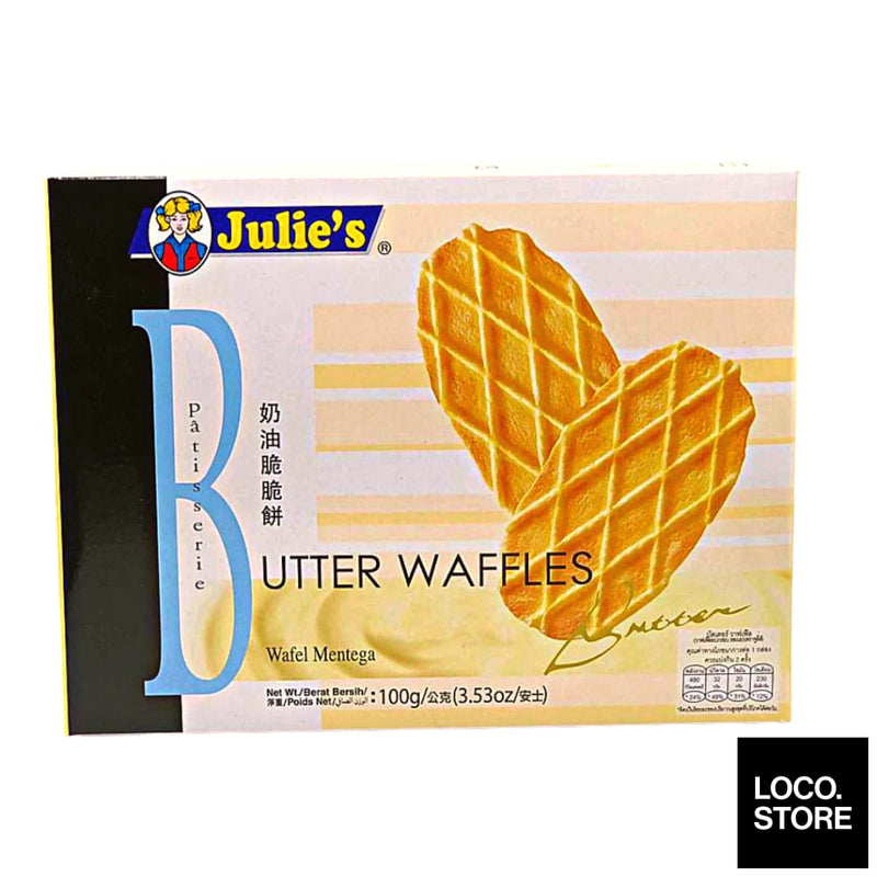 Julies Butter Waffles 100g - Biscuits Chocs & Sweets