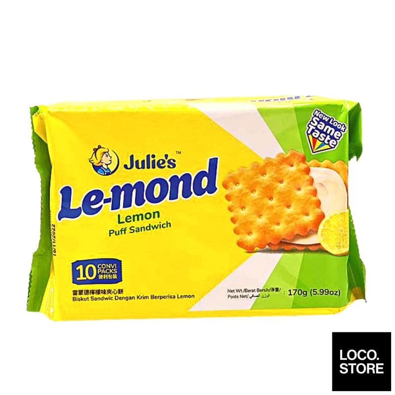 Julies Lemond Lemon Sandwich 170g - Biscuits Chocs & Sweets