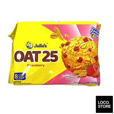 Julies Oat 25 Strawberry 200g - Biscuits Chocs & Sweets