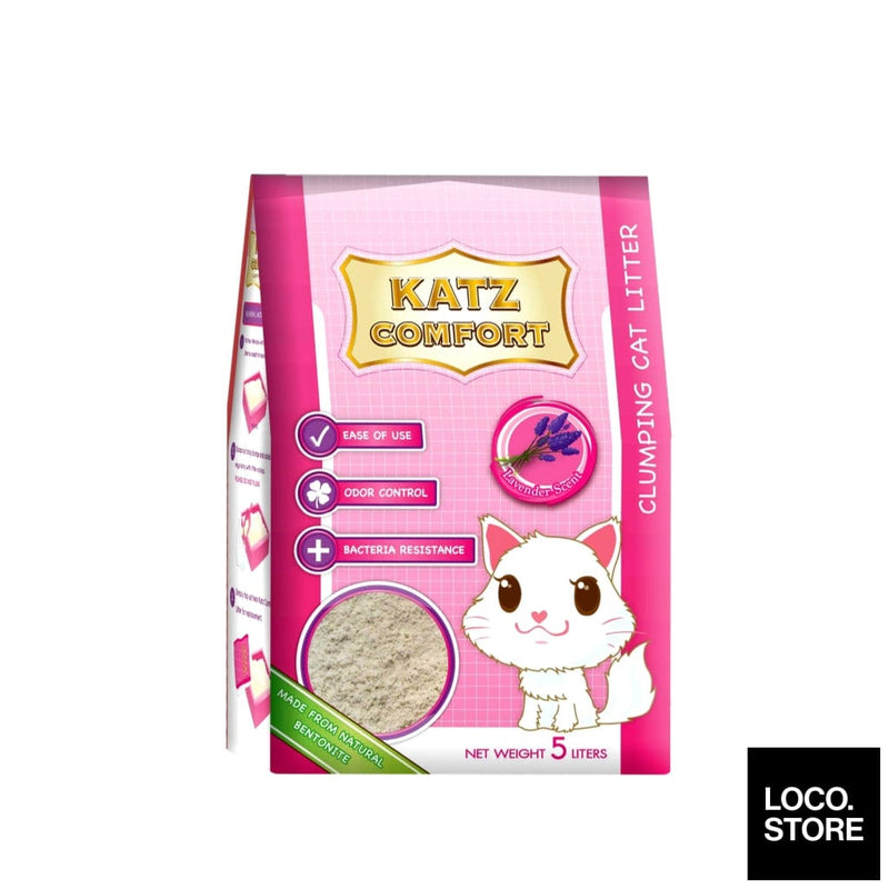 Katz Comfort Cat Litter Lavender 5lt - Pet Supplies