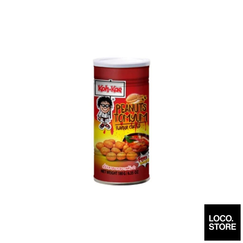 Koh Kae Peanut Tom Yum Flavour Coated 180g (Can) - Snacks