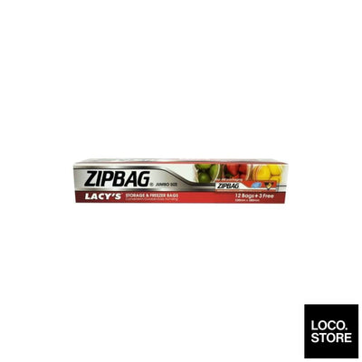 Lacy’s Zipbag (Xl) Jumbo 12 bags + 3 free - Household