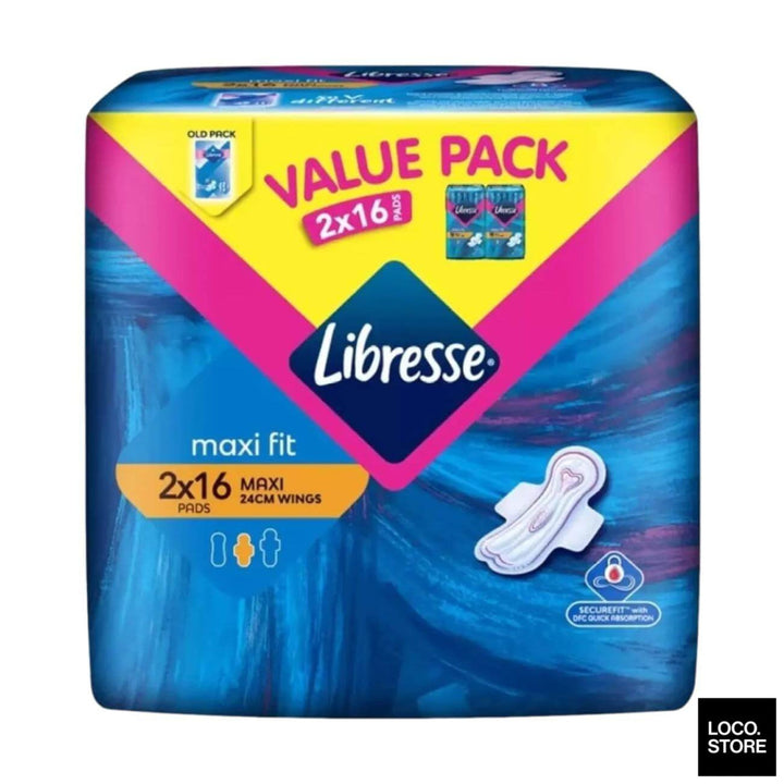 Libresse MaxiW 24cm 2x16s Value Pack - Health & Wellness