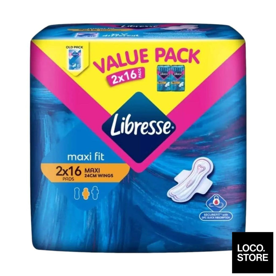 Libresse MaxiW 24cm 2x16s Value Pack - Health & Wellness