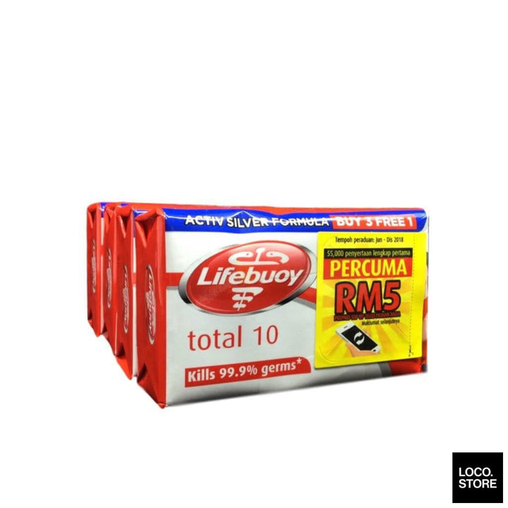 Lifebuoy Bar Total 10 115g (3 bars free 1) - Bath & Body