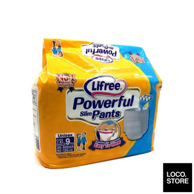 Lifree Disposable Adult Powerful Slim Pants 9 pants (XL) - 
