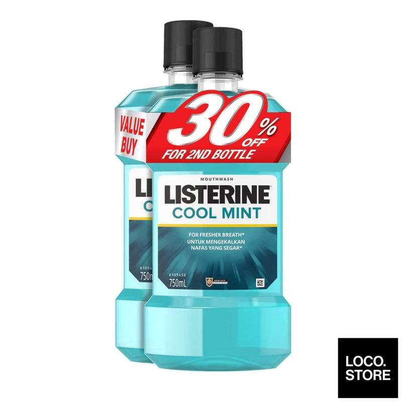 Listerine Cool Mint 750ml Twin Pack - Health & Wellness