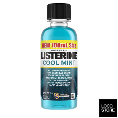 Listerine Mouth Wash Cool Mint 100ml - Health & Wellness