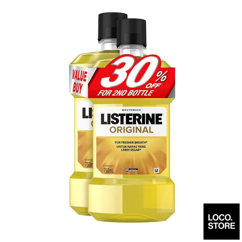 Listerine Original 750ml Twin Pack - Health & Wellness