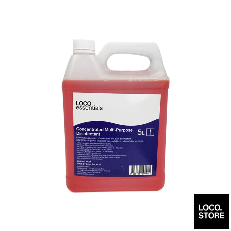 Loco Essentials Concentrated Multi-Purpose Disinfectant 5L -