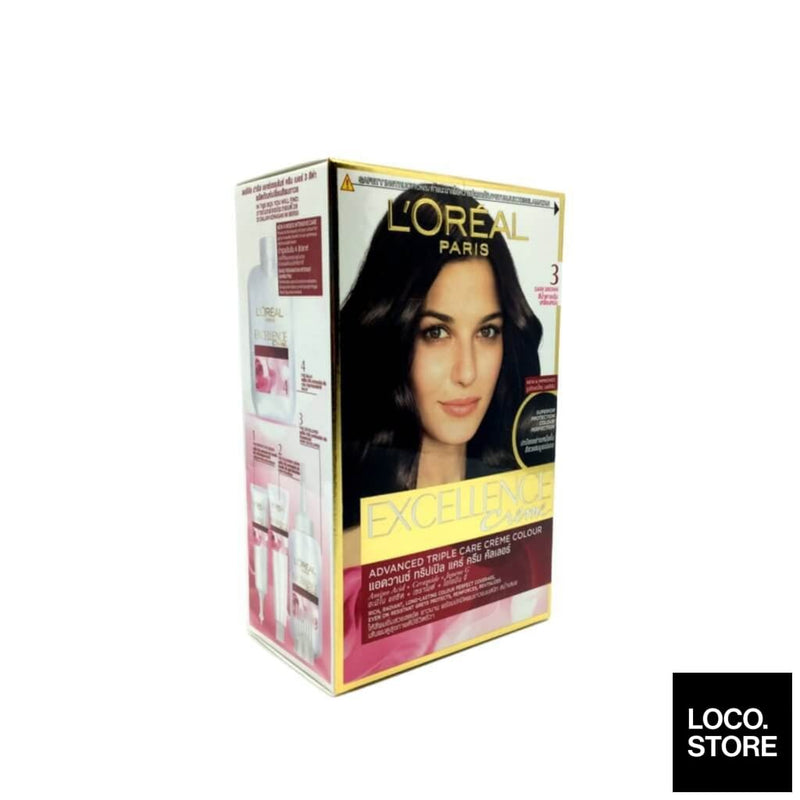 L’Oreal Excellence Hair Color No.3 Dark Brown - Hair Care