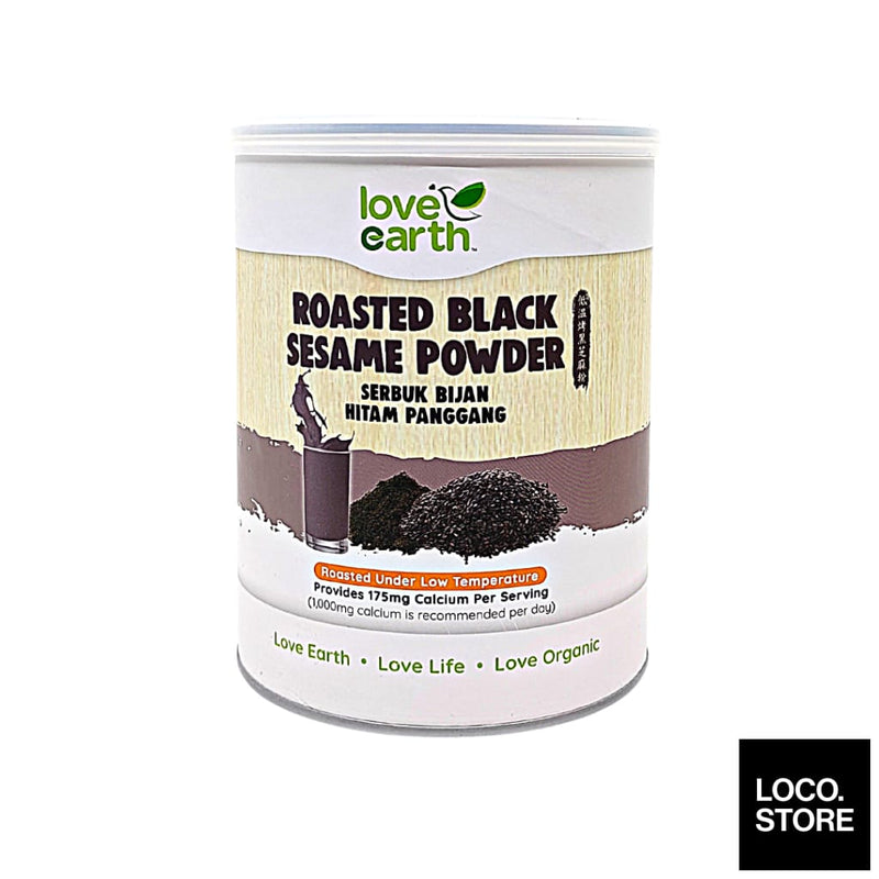 Love Earth 100% Roasted Black Sesame Powder 350g - Health & 