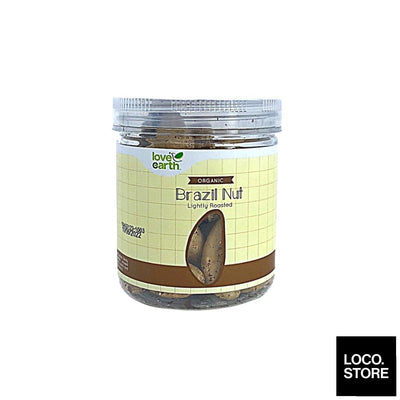 Love Earth Lightly Roasted Organic Brazil Nut 160g - Snacks