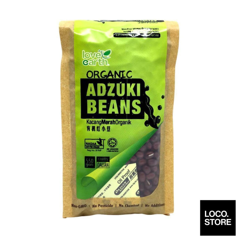 Love Earth Organic Adzuki Bean 550g - Health & Wellness