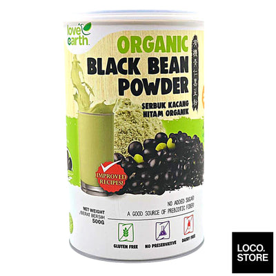 Love Earth Organic Black Bean Powder 500g - Health & 