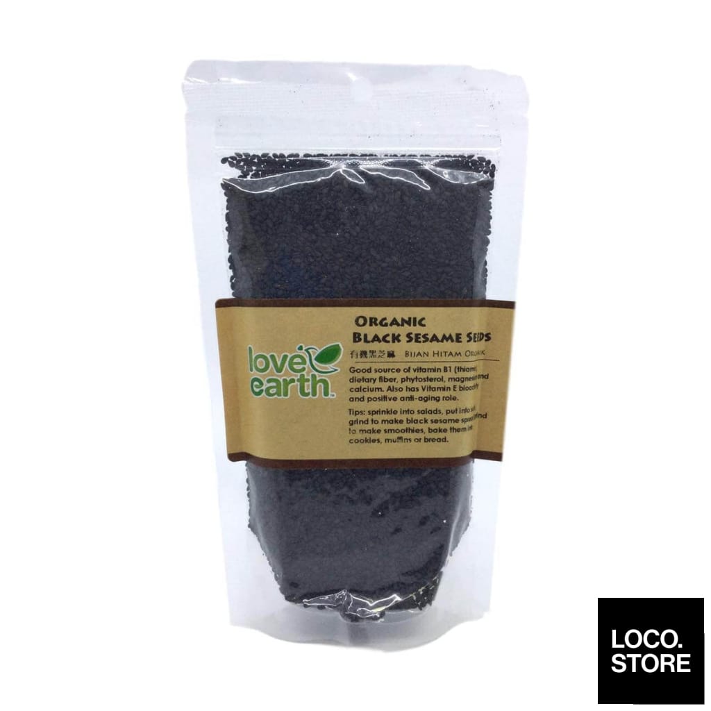 Love Earth Organic Black Sesame Seed 200g - Health & 