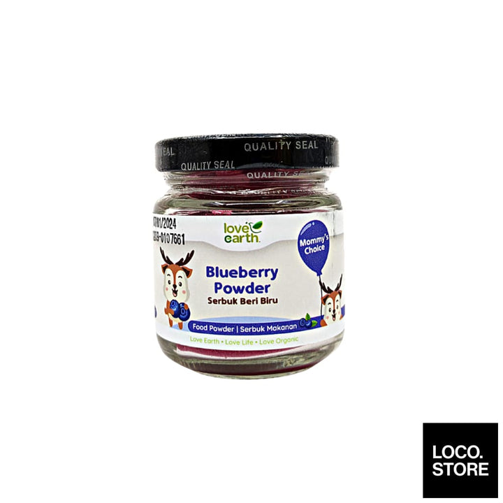 Love Earth Organic Blueberry Powder 40g - Health & Wellness