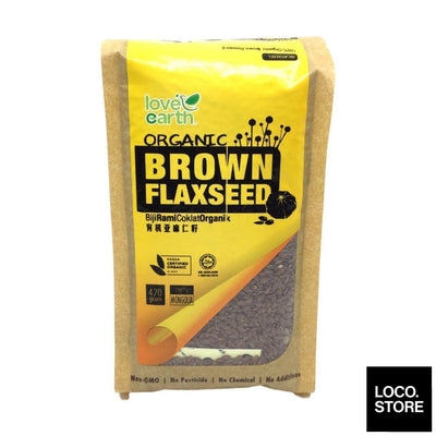 Love Earth Organic Brown Flaxseed 420g - Health & Wellness