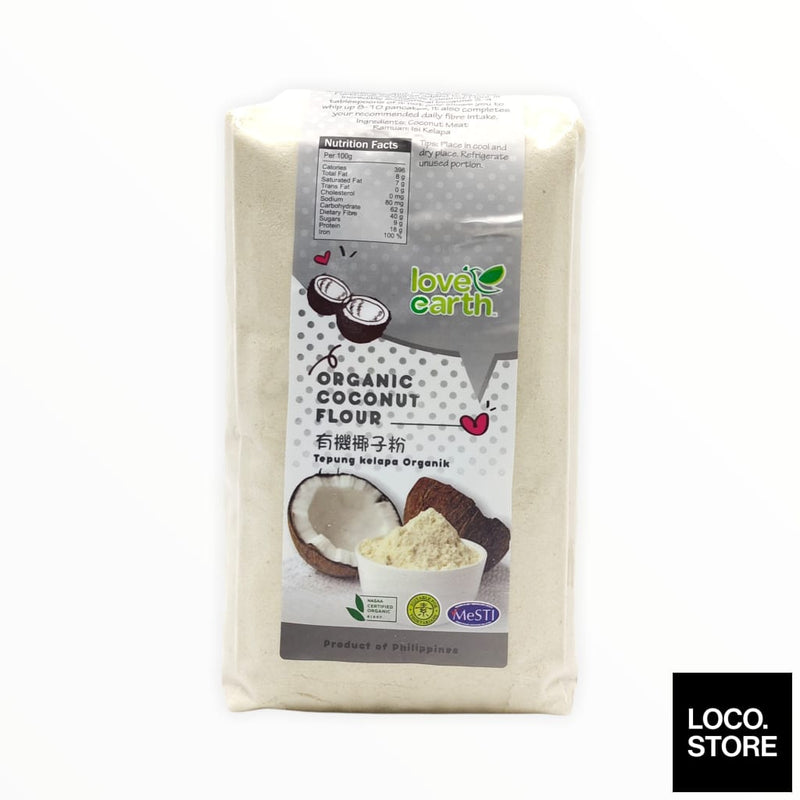 Love Earth Organic Coconut Flour 900g - Health & Wellness