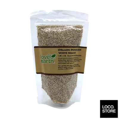 Love Earth Organic Dehulled White Sesame 200g - Health & 