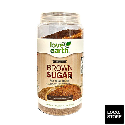 Love Earth Organic Demerara Brown Sugar 800g - Cooking & 