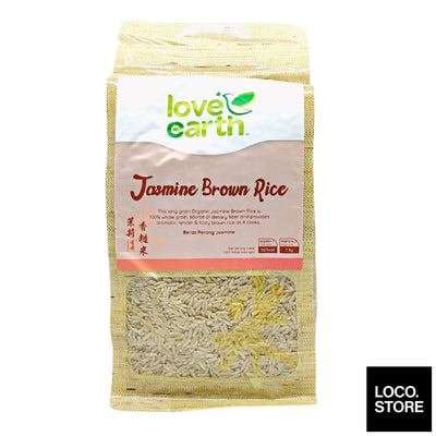 Love Earth Organic Jasmine Brown Rice 1kg - Noodles Pasta & 