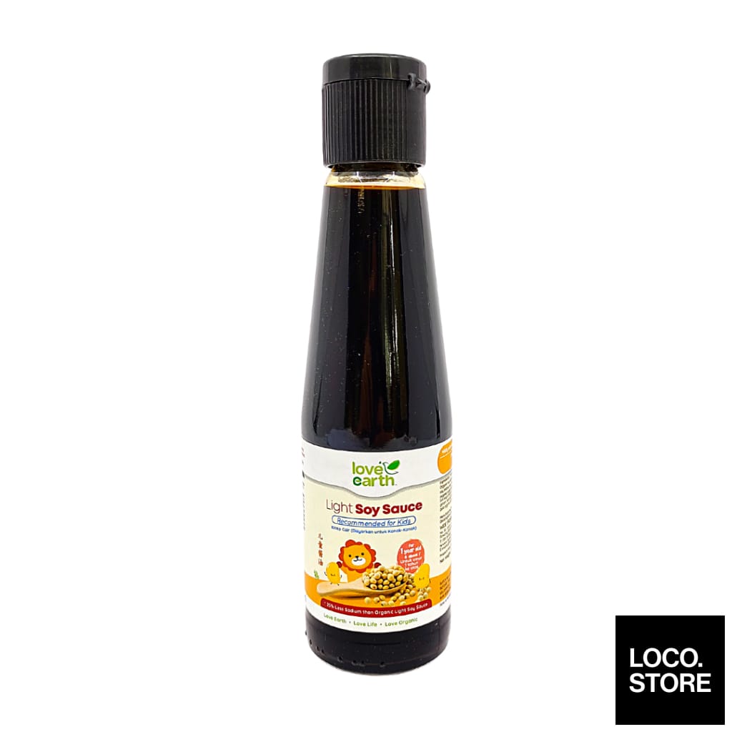 Love Earth Organic Low Sodium Baby Light Soy Sauce 210ml - 