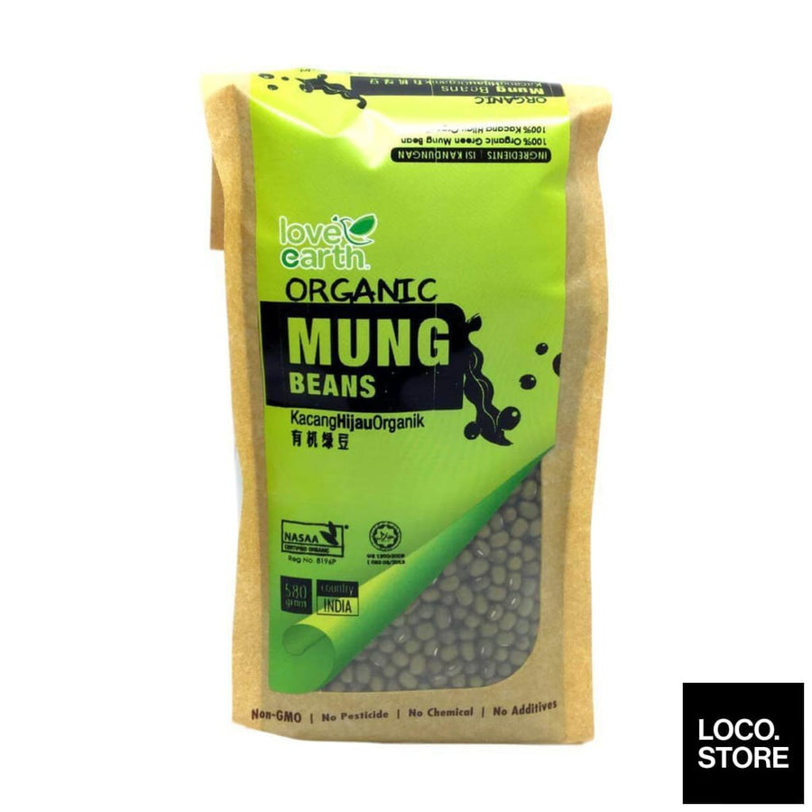 Love Earth Organic Mung Bean 580g - Health & Wellness