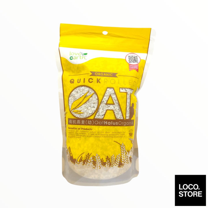 Love Earth Organic Quick Rolled Oat 400g - Health & Wellness