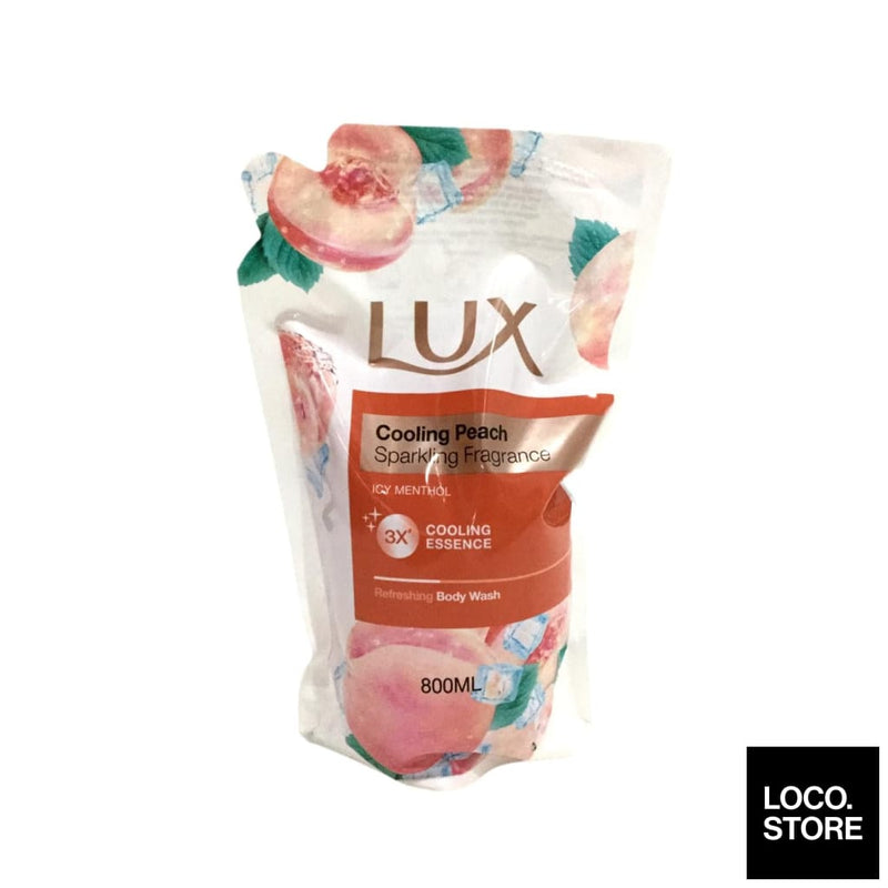 Lux Liquid Body Wash Cooling Peach Refill 800ml - Bath &