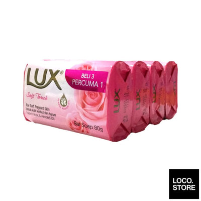 Lux Soft Touch Bar Soap 4X80G - Bath & Body