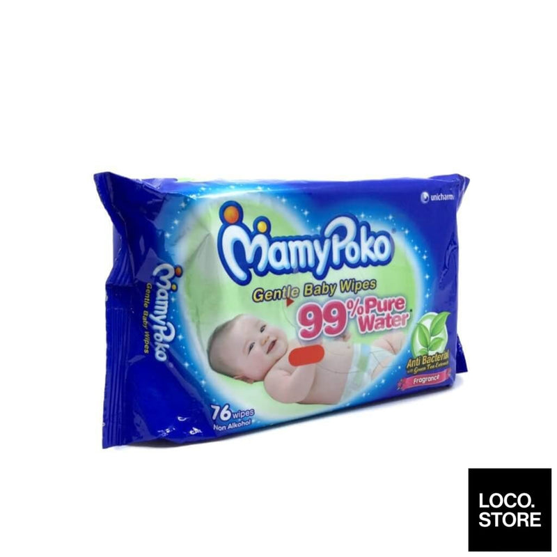 Mamy Poko Baby Wipes Anti Bacterial With Fragrance 76 sheets