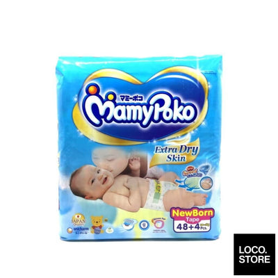 Mamy Poko Disposable Baby Diapers Open Jumbo 48 Pieces + 4 