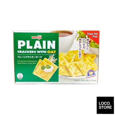 Meiji Plain Cracker with Oat 832g - Biscuits Chocs & Sweets
