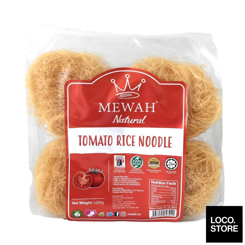 Mewah Natural Tomato Rice Noodle 200G - Noodles Pasta & Rice