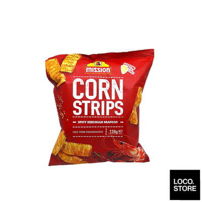 Mission Corn Strips Spicy Szechuan 120G - Snacks