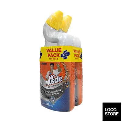 Mr Muscle Toilet Bowl Cleaner - Extra Power (Twinpack)